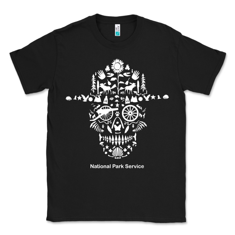 National Park Service, Skull Animals Hiking Camping Eliments T Shirt Classic Tee by linhVisuals | Teevron