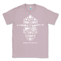 Lilac national park service, skull animals hiking camping eliments t shirt Classic Tee - linhVisuals