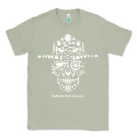 Matcha national park service, skull animals hiking camping eliments t shirt Classic Tee - linhVisuals