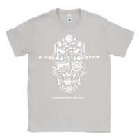 Moon Dust national park service, skull animals hiking camping eliments t shirt Classic Tee - linhVisuals