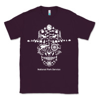 Plum national park service, skull animals hiking camping eliments t shirt Classic Tee - linhVisuals
