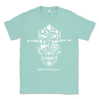 Seafoam national park service, skull animals hiking camping eliments t shirt Classic Tee - linhVisuals