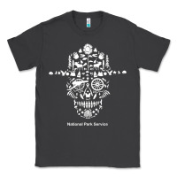 Smoke national park service, skull animals hiking camping eliments t shirt Classic Tee - linhVisuals