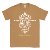 Toasted Coconut national park service, skull animals hiking camping eliments t shirt Classic Tee - linhVisuals