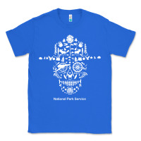 True Royal national park service, skull animals hiking camping eliments t shirt Classic Tee - linhVisuals
