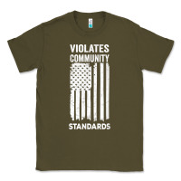 Army Green violates community standards apparel community t shirt Classic Tee - linhVisuals