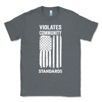 Charcoal Heather violates community standards apparel community t shirt Classic Tee - linhVisuals