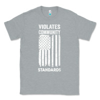 Heather Grey violates community standards apparel community t shirt Classic Tee - linhVisuals