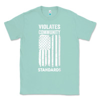 Seafoam violates community standards apparel community t shirt Classic Tee - linhVisuals