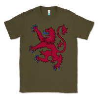 Army Green lion rampant of scotland, royal banner, royal arms, scottish pride Classic Tee - linhVisuals