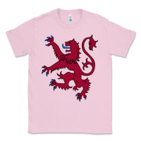 Bubblegum Pink lion rampant of scotland, royal banner, royal arms, scottish pride Classic Tee - linhVisuals