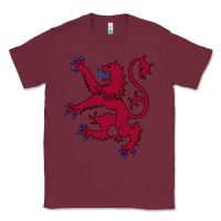 Burgundy lion rampant of scotland, royal banner, royal arms, scottish pride Classic Tee - linhVisuals
