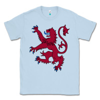 Dusty Blue lion rampant of scotland, royal banner, royal arms, scottish pride Classic Tee - linhVisuals