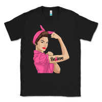 Black believe cancer awareness women gift Classic Tee - linhVisuals