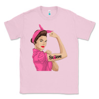 Bubblegum Pink believe cancer awareness women gift Classic Tee - linhVisuals