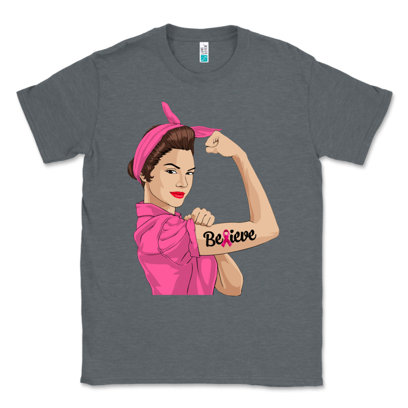 Believe Cancer Awareness Women Gift Classic Tee by linhVisuals | Teevron