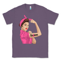Lavender believe cancer awareness women gift Classic Tee - linhVisuals