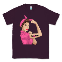 Plum believe cancer awareness women gift Classic Tee - linhVisuals