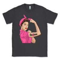 Smoke believe cancer awareness women gift Classic Tee - linhVisuals