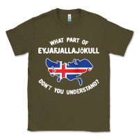 Army Green what part of eyjafjallajökull don't you understand raglan baseball te Classic Tee - linhVisuals