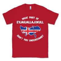 Red what part of eyjafjallajökull don't you understand raglan baseball te Classic Tee - linhVisuals