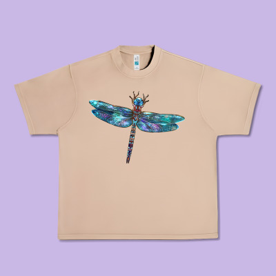 Blue Dragonfly Urban Heavy Tee Designed By Lillyallendesigns
