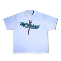 Grape Ice Blue Dragonfly Urban Heavy Tee - LillyAllenDesigns