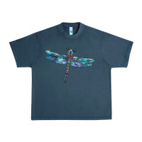Midnight Navy Blue Dragonfly Urban Heavy Tee - LillyAllenDesigns