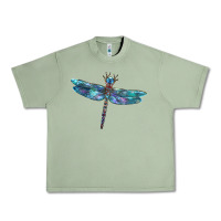 Oil Green Blue Dragonfly Urban Heavy Tee - LillyAllenDesigns