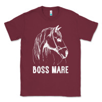 Burgundy womens boss mare horseback riding equestrians men horse women gift v n Classic Tee - linhVisuals
