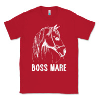 Red womens boss mare horseback riding equestrians men horse women gift v n Classic Tee - linhVisuals