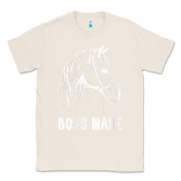 Natural womens boss mare horseback riding equestrians men horse women gift v n Classic Tee - linhVisuals
