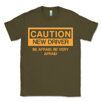 Army Green caution new student driver funny Classic Tee - linhVisuals