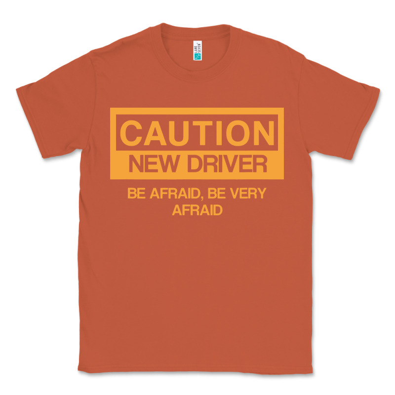 Caution New Student Driver Funny Classic Tee by linhVisuals | Teevron