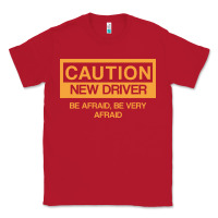 Red caution new student driver funny Classic Tee - linhVisuals