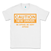 White caution new student driver funny Classic Tee - linhVisuals