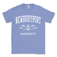 Colony Blue newburyport ma vintage crossed oars & boat anchor sports t shirt Classic Tee - linhVisuals