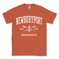 Copper newburyport ma vintage crossed oars & boat anchor sports t shirt Classic Tee - linhVisuals