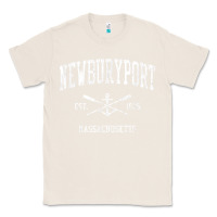 Natural newburyport ma vintage crossed oars & boat anchor sports t shirt Classic Tee - linhVisuals