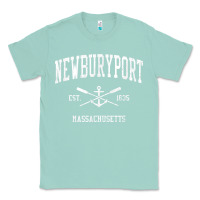 Seafoam newburyport ma vintage crossed oars & boat anchor sports t shirt Classic Tee - linhVisuals