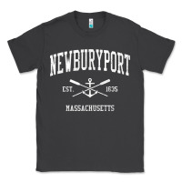 Smoke newburyport ma vintage crossed oars & boat anchor sports t shirt Classic Tee - linhVisuals