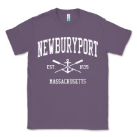 Lavender newburyport ma vintage crossed oars & boat anchor sports t shirt Classic Tee - linhVisuals