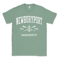 Sage newburyport ma vintage crossed oars & boat anchor sports t shirt Classic Tee - linhVisuals