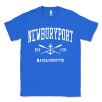 True Royal newburyport ma vintage crossed oars & boat anchor sports t shirt Classic Tee - linhVisuals