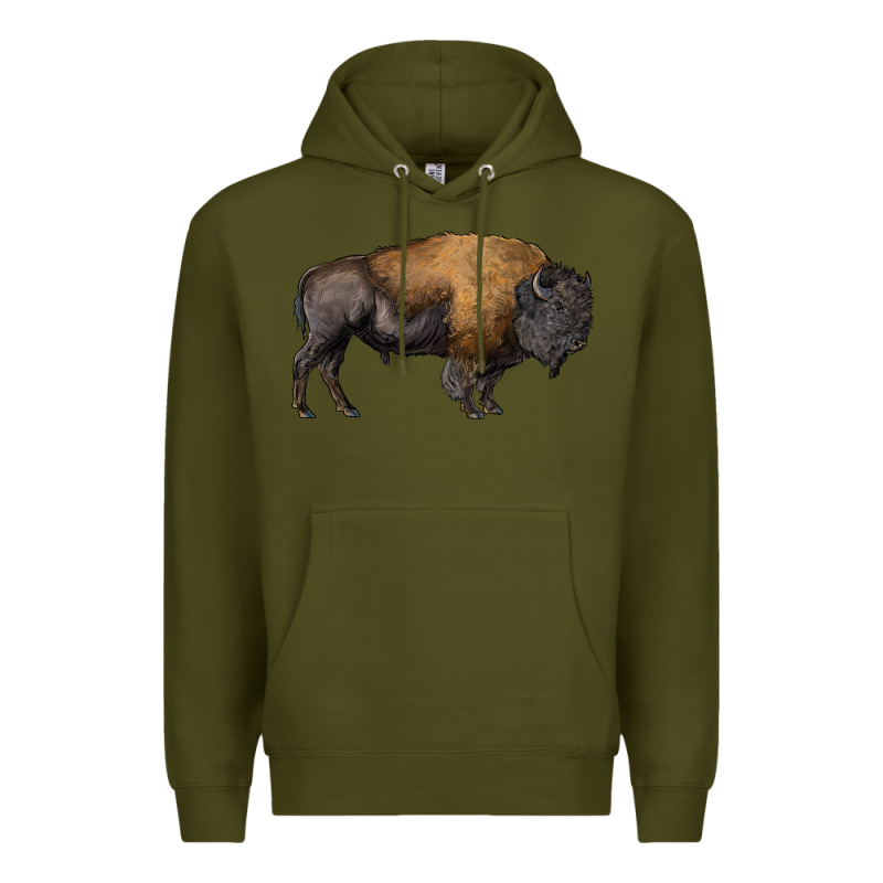 American Bison Body Premium Hoodie by RanaPortraitStore | Teevron