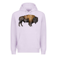 Lilac american bison body Premium Hoodie - RanaPortraitStore