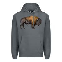 Rock american bison body Premium Hoodie - RanaPortraitStore