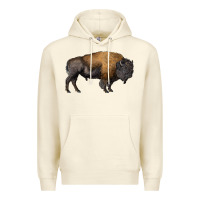 Sandshell american bison body Premium Hoodie - RanaPortraitStore
