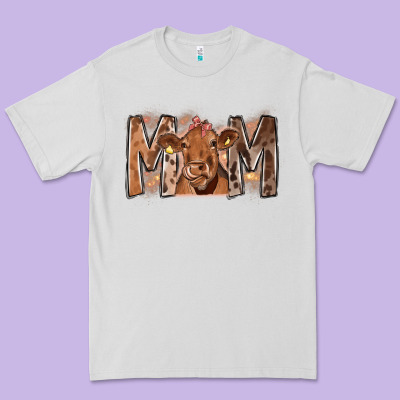 Rodeo Mom Cow Premium Tee Designed By Cowhidedigitalart