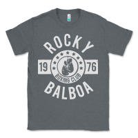Charcoal Heather rocky boxing club Classic Tee - linhVisuals